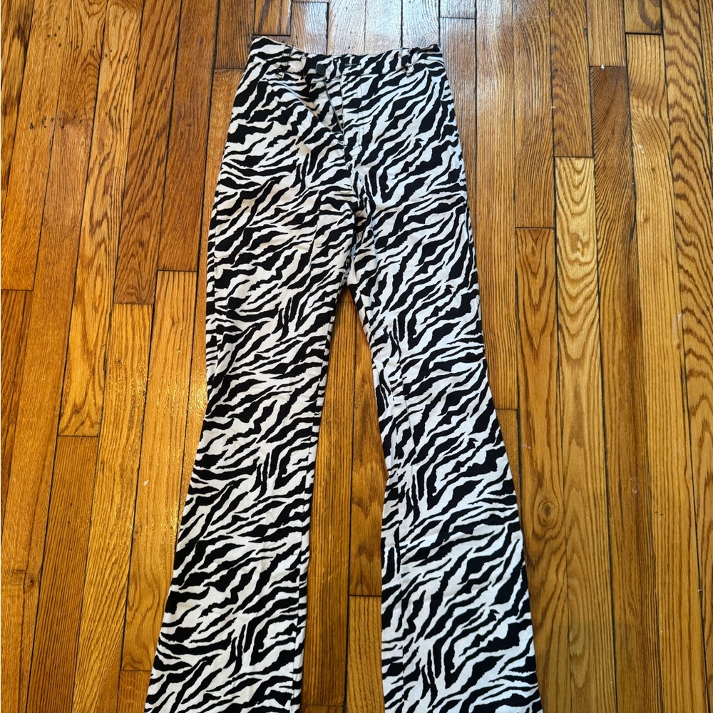 Motel Rocks Zebra Animal Print Pants